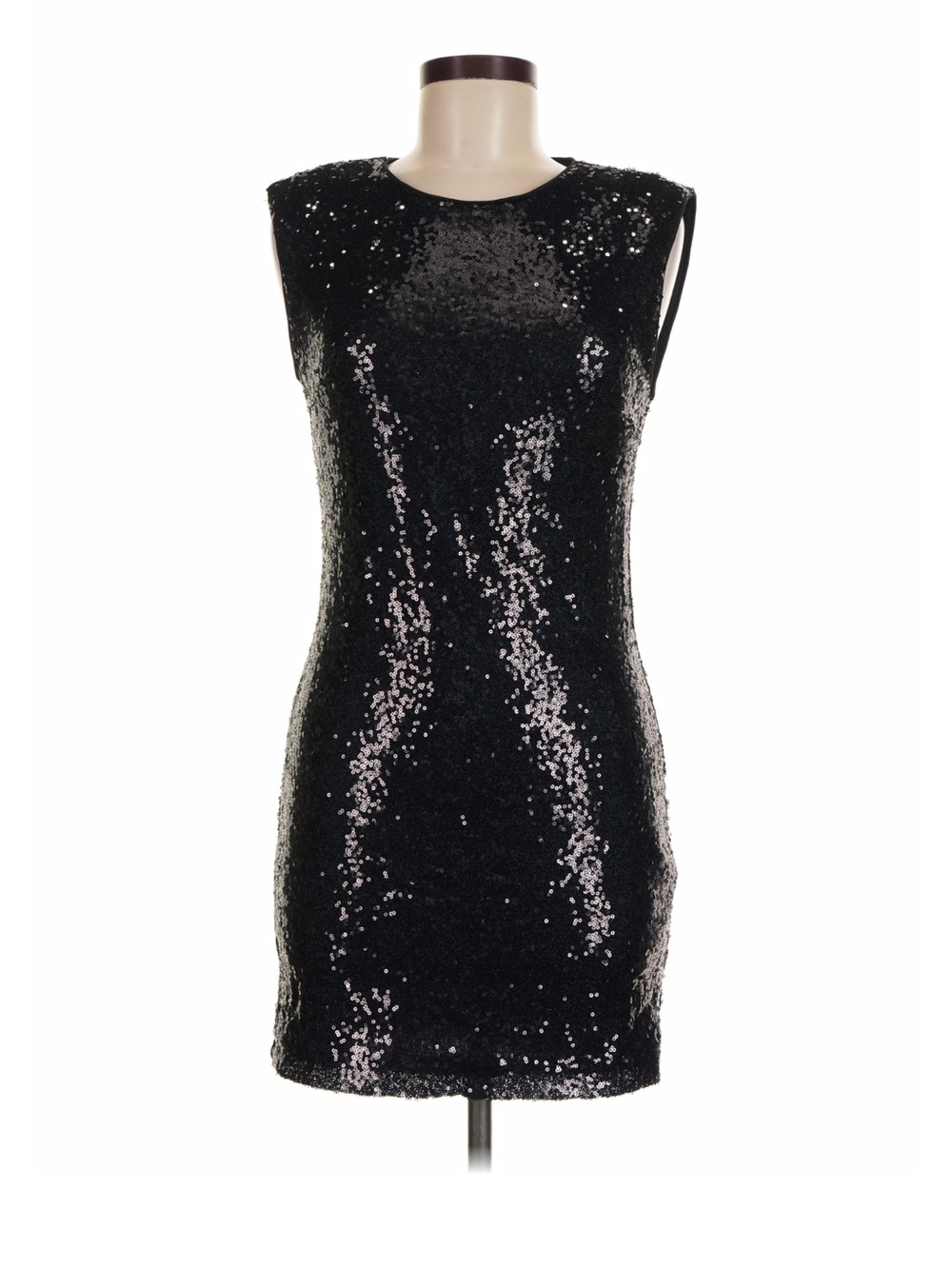 Forever 21 Black Sequin Sleeveless Mini Dress